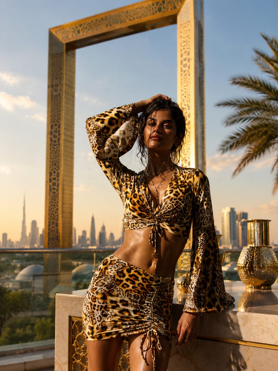 Golden Instinct Set by My Store 3 featuring a luxurious collection of gold-toned jewelry displayed on a neutral background.