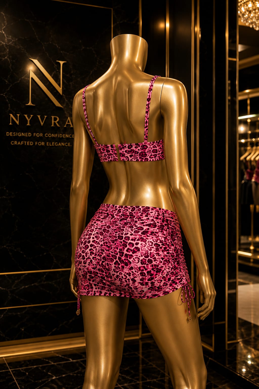Nyvra Blush Panther set featuring vibrant pink and black blush powders in sleek packaging, designed for a bold makeup look.